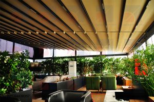 پروژه سقف متحرک کافه و رستوران گل نبی