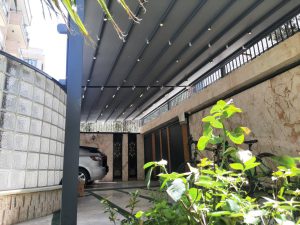 سقف متحرک حیاط